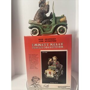 Limited Ed. Emmett Kelly Sr. Circus Collection Clown Sunday‎ Driver" #121/15000